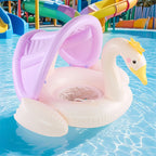 Swim Ring With Sunshade Canopy