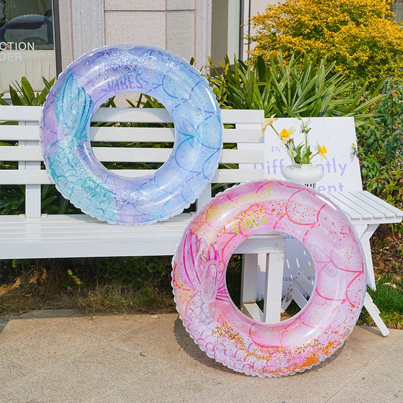 Mermaid Swimming Ring Inflatable Pool Float