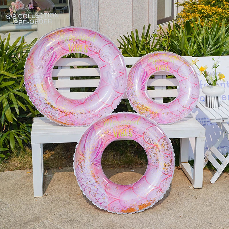 Mermaid Swimming Ring Inflatable Pool Float