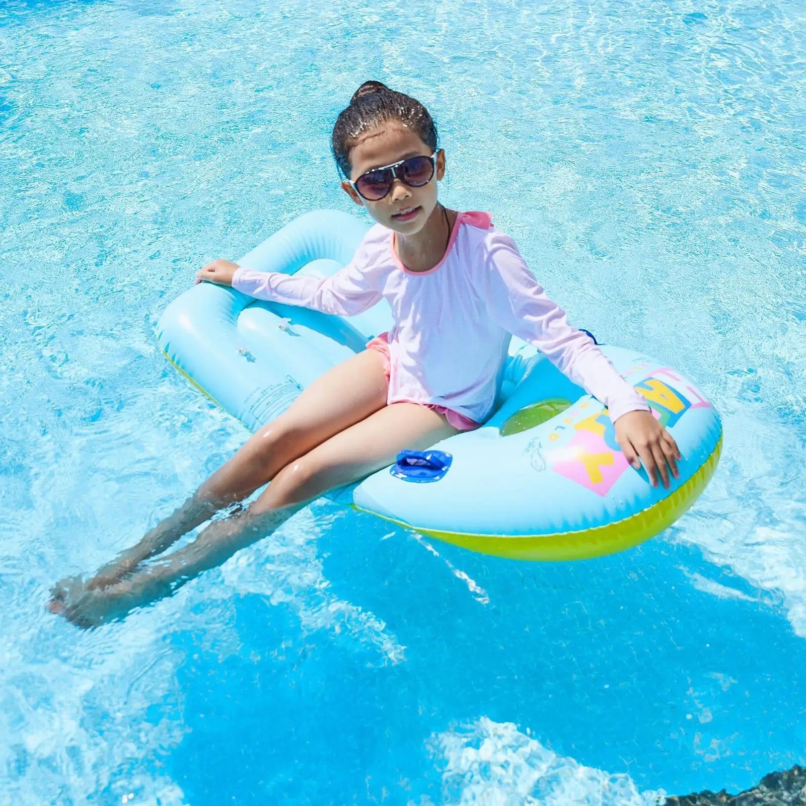 Inflatable Pool Float for Kids Lounge Mat