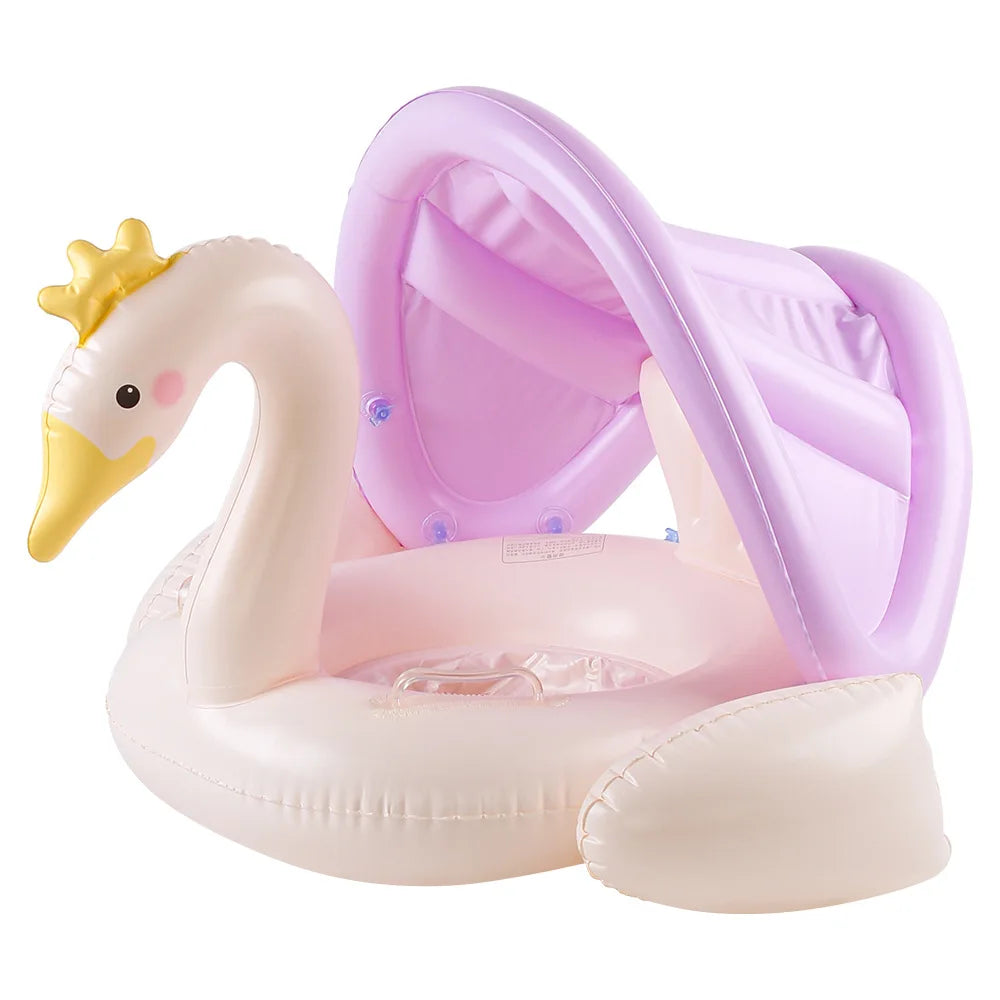 Swim Ring With Sunshade Canopy