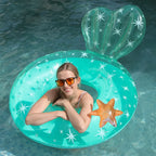 1Pc Clear Mermaid Inflatable Swimming Ring