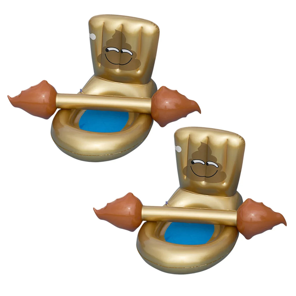 Toilet Shaped Inflatable Float Seat