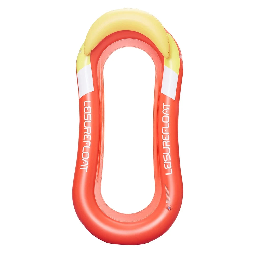 Inflatable Water Hammock Pool Float Bed Swim Ring Tube Mattress Beach Lounger Chair