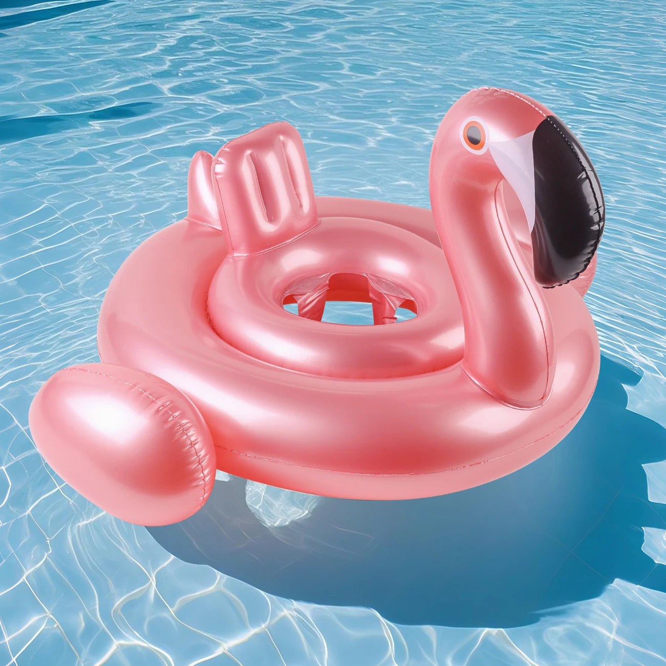 1Pc Flamingo Cross-Shaped Inflatable Seat Ring