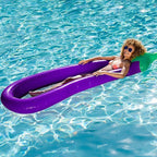 1Pcs 180cm Giant Inflatable Pool Float Eggplant Shape Mattress