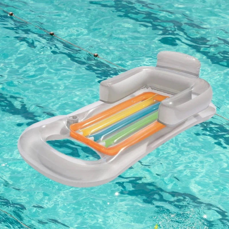 Inflatable Floating Row Air Mattresses Swimming Pool Inflatable Water Sleeping Bed