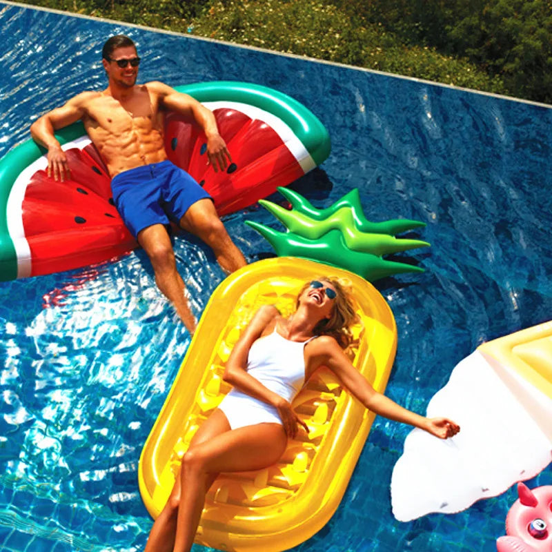 Adult Large Inflatable Pineapple Watermelon Floating Unisex Water Products