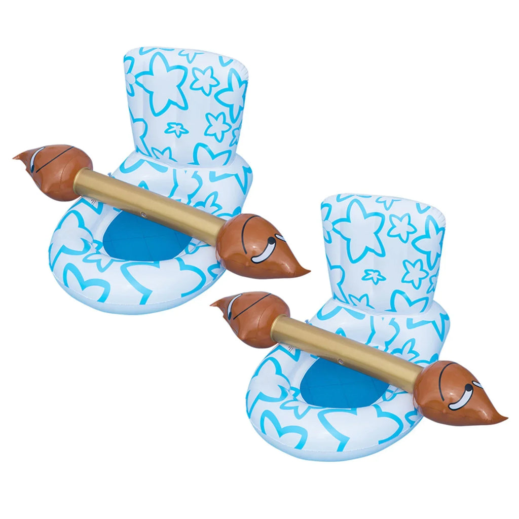 Toilet Shaped Inflatable Float Seat