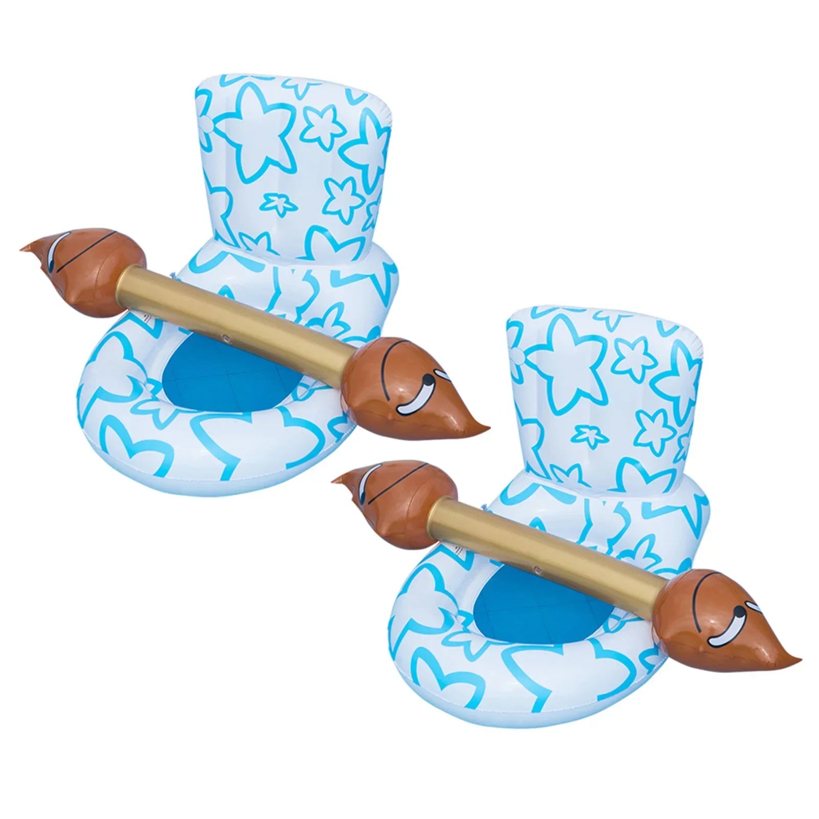 Toilet Shaped Inflatable Float Seat