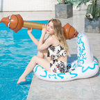 Toilet Shaped Inflatable Float Seat