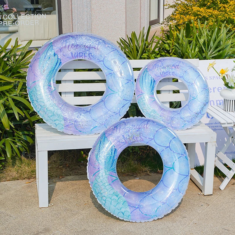 Mermaid Swimming Ring Inflatable Pool Float