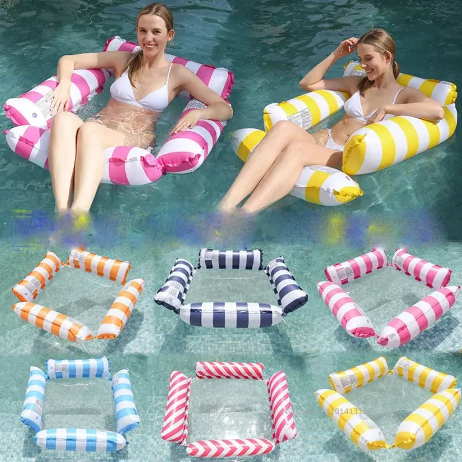 Water Hammock Recliner Inflatable Floating Swimming Mattress