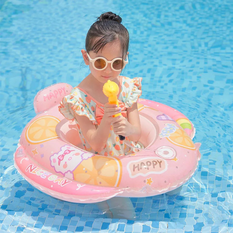 Rooxin Swimming Seat Ring Inflatable Pool Float Baby Swim Tube