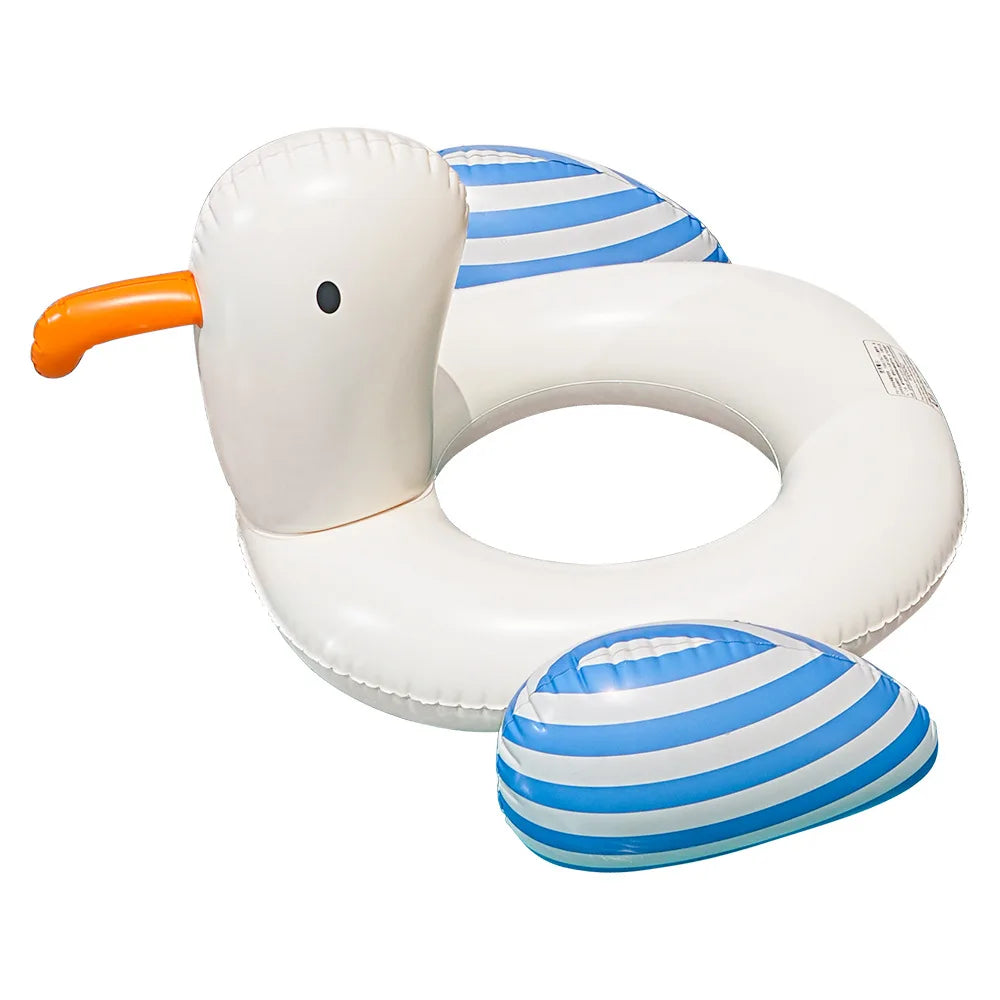 Seagull Inflatable Ride-On Pool Float and Swim Ring